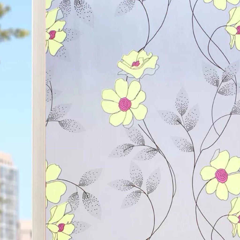 Papel Estilo Vitral Flores A WF-16428